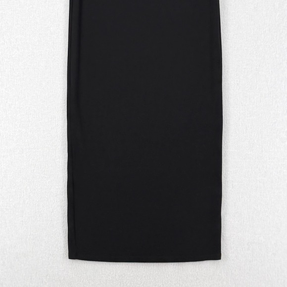 ENZA COSTA Silk Knit Essential Strappy Dress Women Small Black Maxi Long LBD NEW - Picture 7 of 15